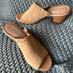 Sorel Nadia Mule Slip-On in Camel size 7.5